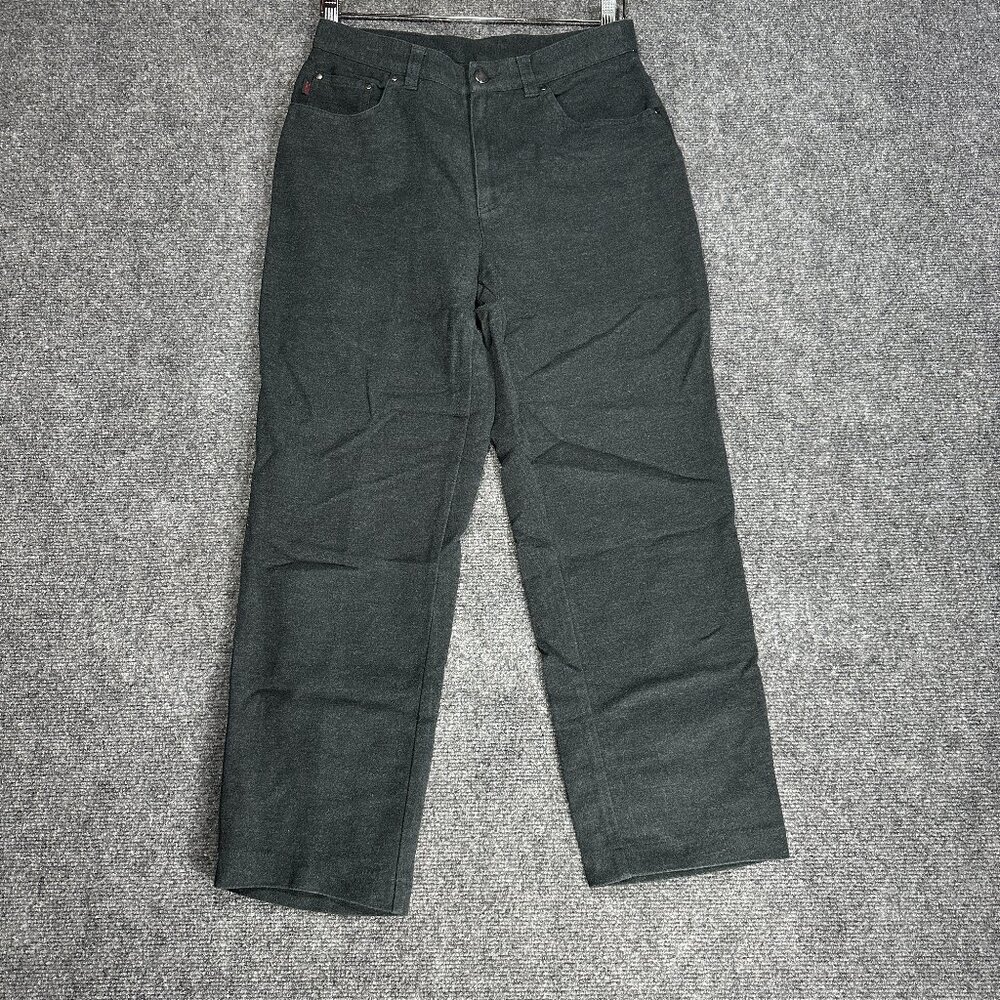 Lauren Jeans Co Ralph Lauren Pants Womens 6 Gray Cotton Stretch Straight Pockets